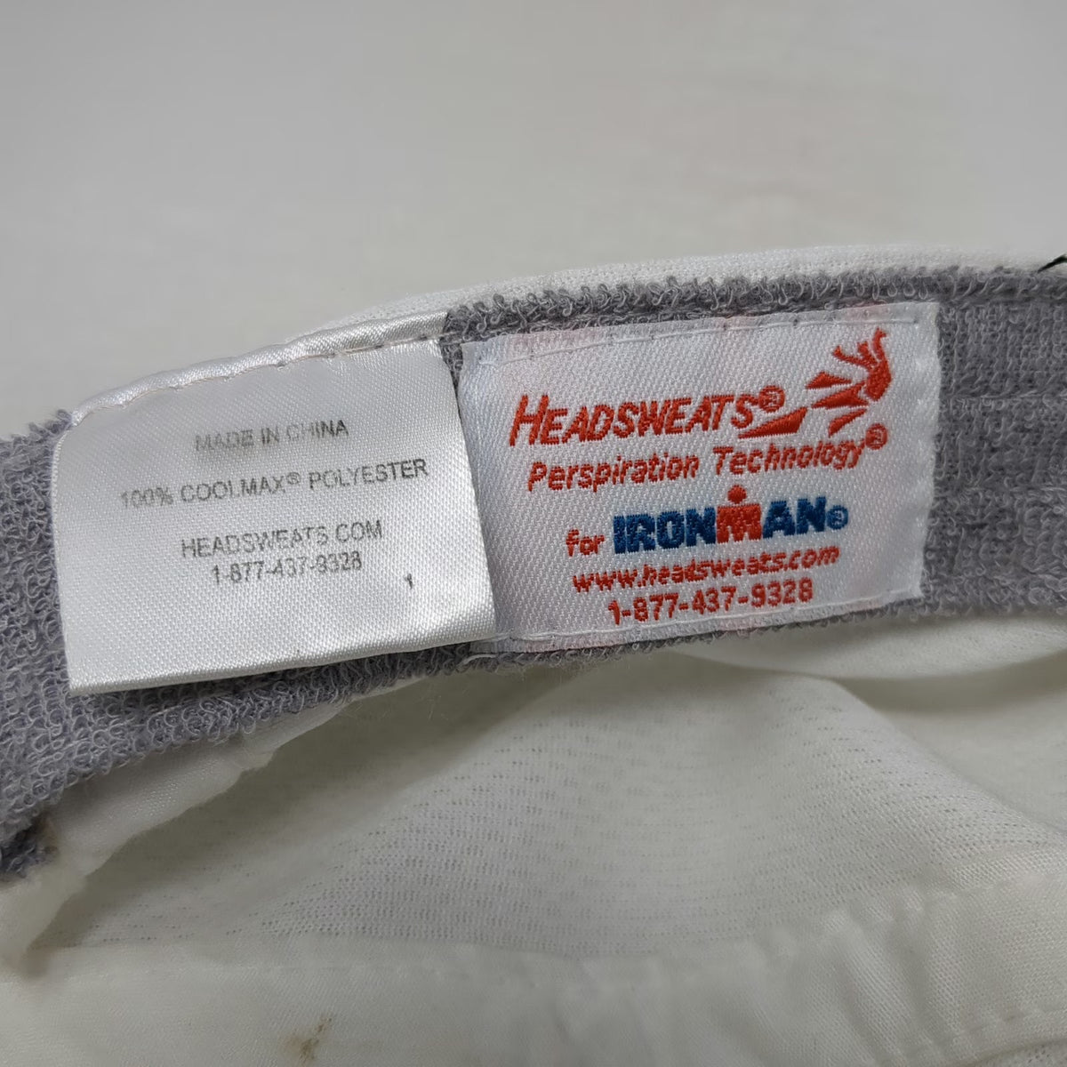 Headsweats 5 Panel White One Size Hat Ironman 70.3 Boise Mesh Performance
