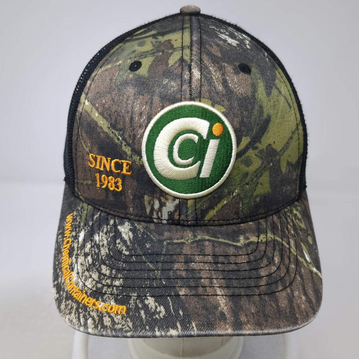 Hammette Trucker Hat Green Black Camo One Size Snapback Chemical Containers