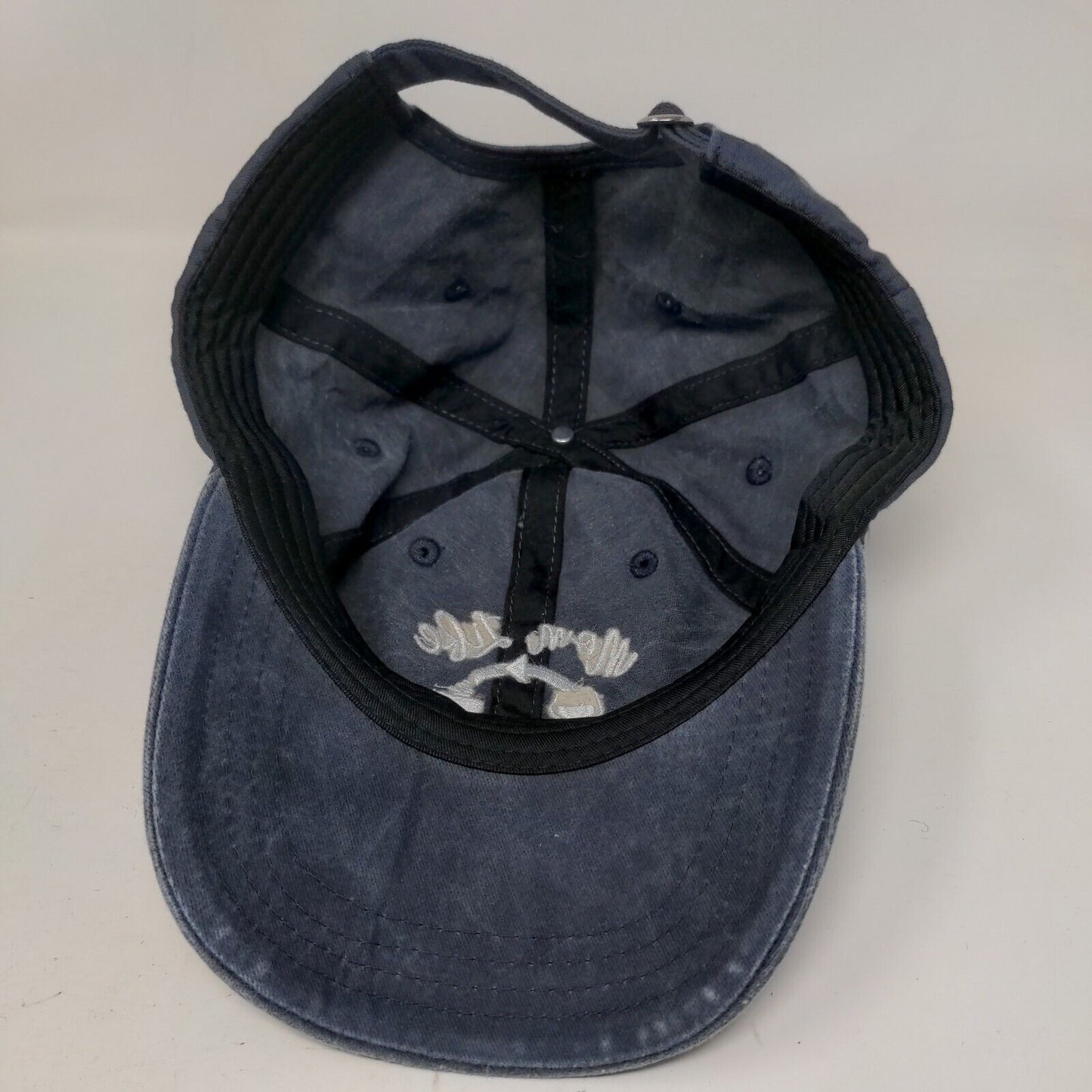 Mom Life Wine Coffee Slideback Hat Blue One Size Adjustable Embroidered