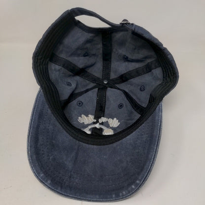 Mom Life Wine Coffee Slideback Hat Blue One Size Adjustable Embroidered