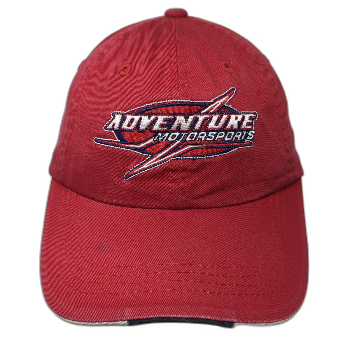 Port Authority Adventure Motorsports Baseball Cap Red One Size Slideback Hat