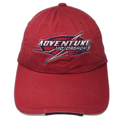 Port Authority Adventure Motorsports Baseball Cap Red One Size Slideback Hat