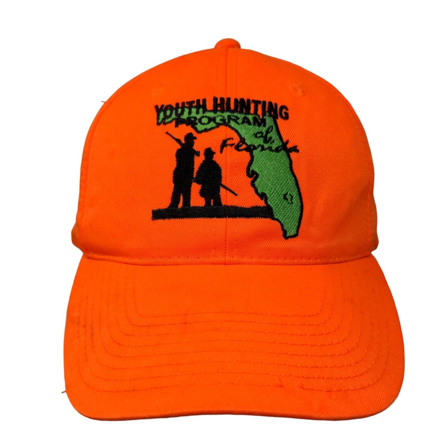 Youth Hunting Program of Florida Slideback Hat Orange OSFM Embroidered