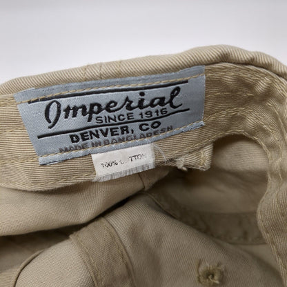 The ConAgra Foods Skin Game Slideback Hat Tan OS Adjustable Embroidered Imperial