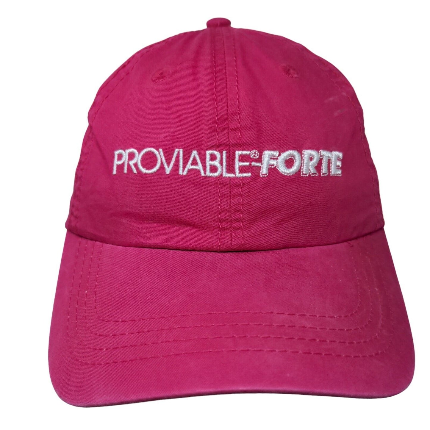 Proviable-Forte Strapback Hat Pink One Size Embroidered Nutramax Laboratories