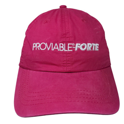 Proviable-Forte Strapback Hat Pink One Size Embroidered Nutramax Laboratories