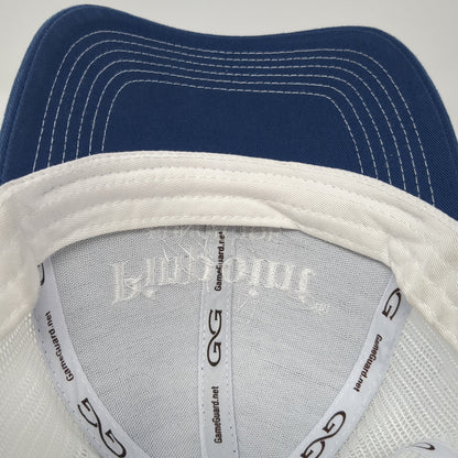 Pinpoint Fungicide Snapback Trucker Hat Blue One Size Mesh Back Outdoor