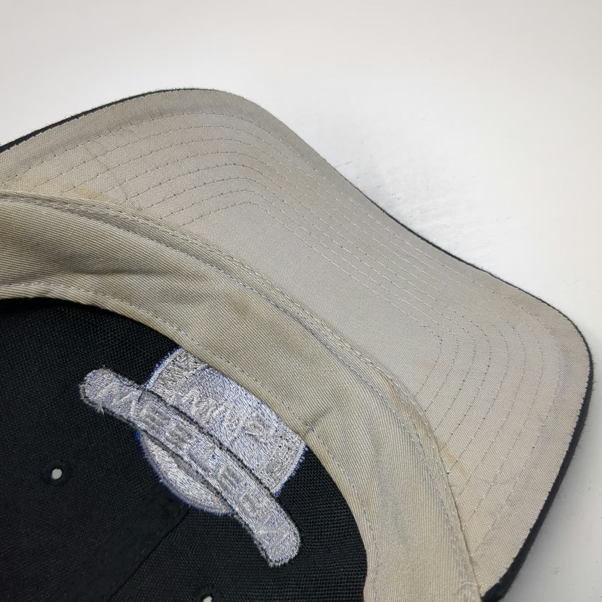 Richardson Baseball Cap Black Blue White L Western Waste Services Strapback Hat