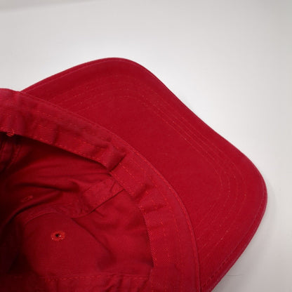 Unbranded Slideback Hat Red One Size Adjustable Blank Solid 6 Panel
