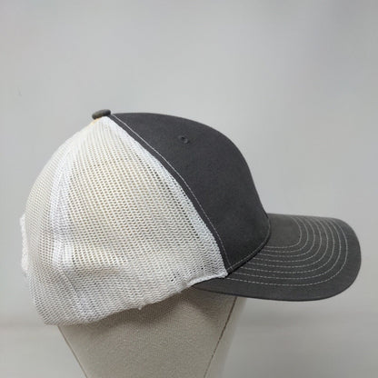 KW Snapback Mesh Back Trucker Hat Gray One Size Embroidered Richardson