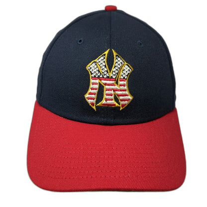 New Era New York Yankees MLB Baseball Cap Blue Red M 39THIRTY Side Patch Logo