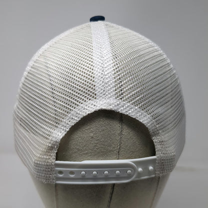 BOCO Gear Blue White One Size Trucker Hat Mountain Graphic Snapback Mesh Back