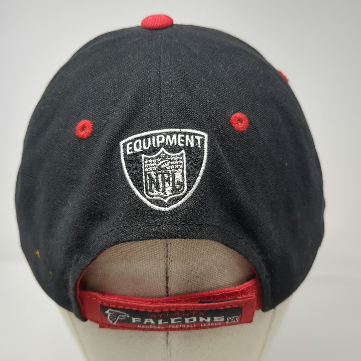 Atlanta Falcons NFL Reebok Cap Black One Size Strapback Embroidery Logo Shield