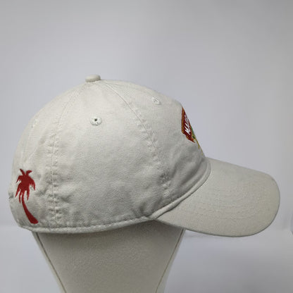 Margaritaville Baseball Cap Beige One Size Tequila Palm Tree Slideback Hat Logo