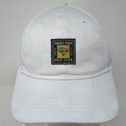 Imperial Snapback White One Size Hat Torrey Pines Golf Club Textured Pattern