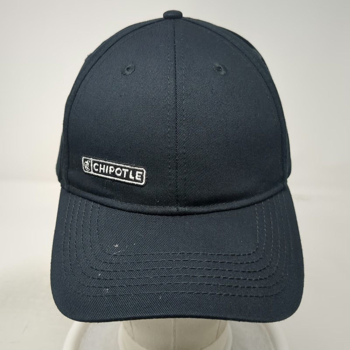 Loomstate Chipotle Baseball Cap Black One Size Organic Cotton Strapback Hat Logo