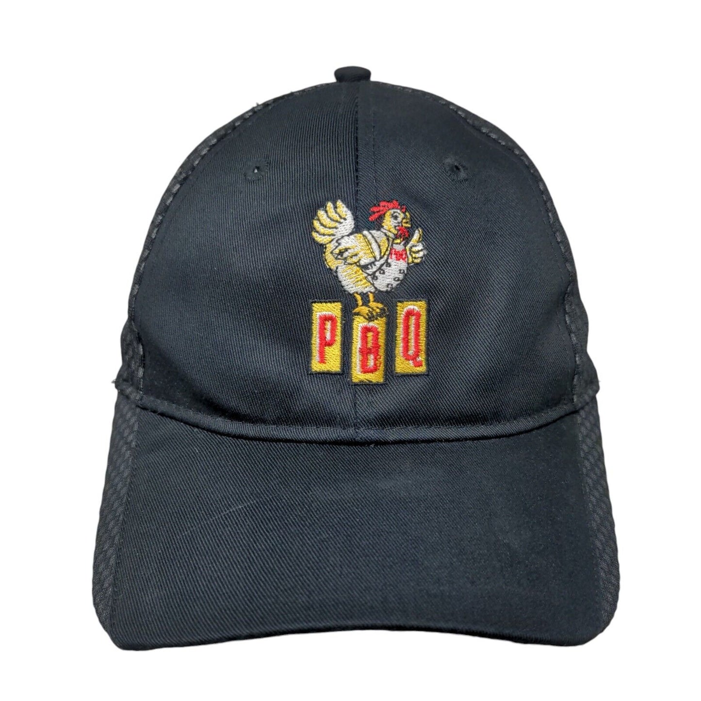 PDQ Chicken Strapback Hat Black One Size Embroidered Port Authority