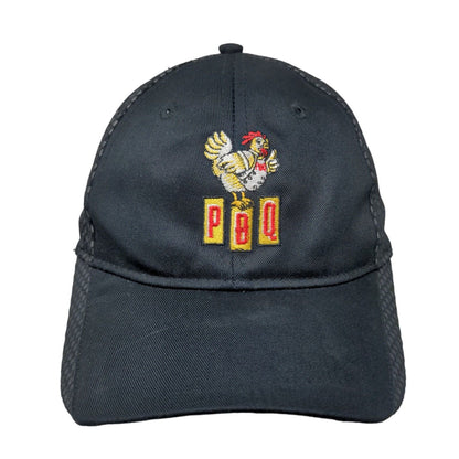 PDQ Chicken Strapback Hat Black One Size Embroidered Port Authority