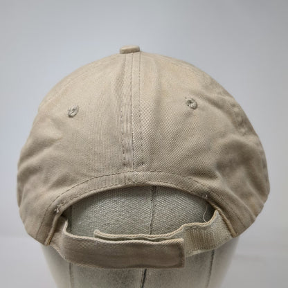 Guy Harvey Baseball Cap Beige One Size Marlin Fishing Embroidery Strapback Hat