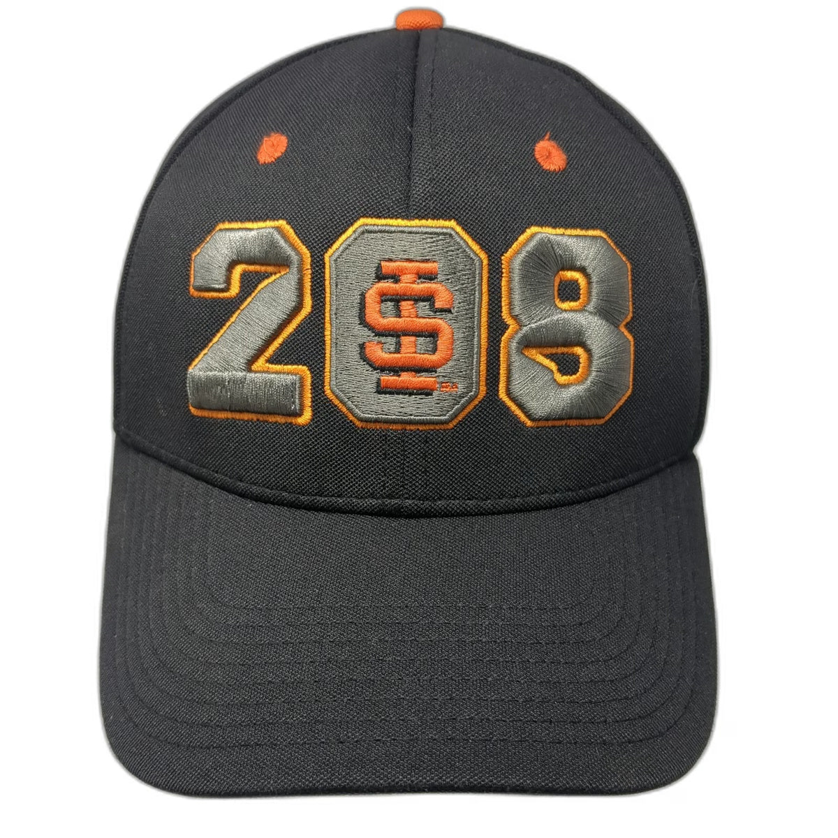 Idaho State Bengals NCAA The Game Cap Black Orange Gray Hat S Fitted QB Club 28