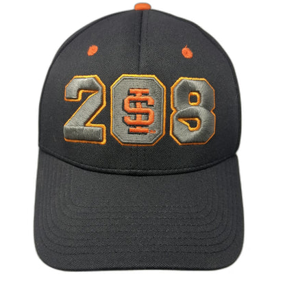 Idaho State Bengals NCAA The Game Cap Black Orange Gray Hat S Fitted QB Club 28