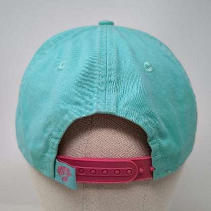 Bass Pro Shops Snapback Hat Blue One Size Pink Fish Graphic Adjustable Cotton