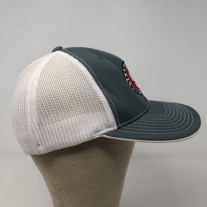 Pacific Headwear Men's Mesh Back Hat Gray Size S/M Embroidered Construction Logo