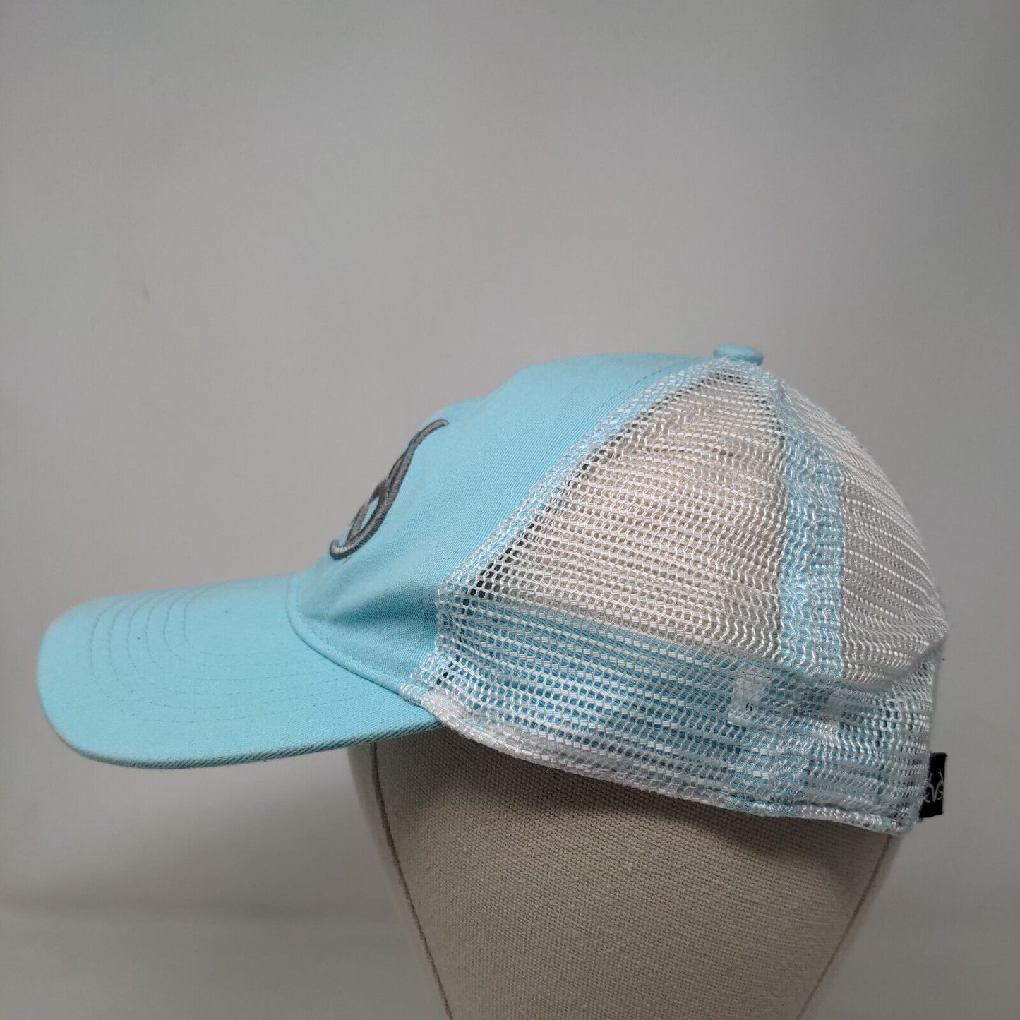 Realtree Snapback Mesh Back Trucker Hat Blue One Size Colorblock