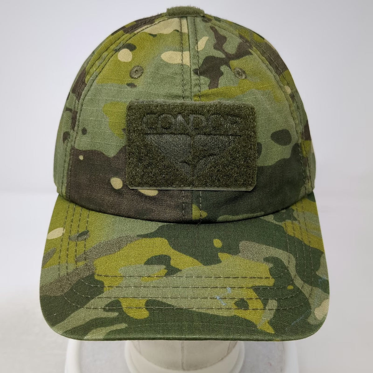 Condor Baseball Cap Green One Size MultiCam Tactical Loop Patches Buckle Hat