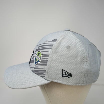 New Era Seattle Sounders FC MLS Gray OSFM Trucker Hat 2019 Cup Champions Snap