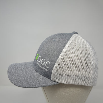 Epoc Training Center Fitted Baseball Cap Gray One Size Mesh Back Flexfit Yupoong