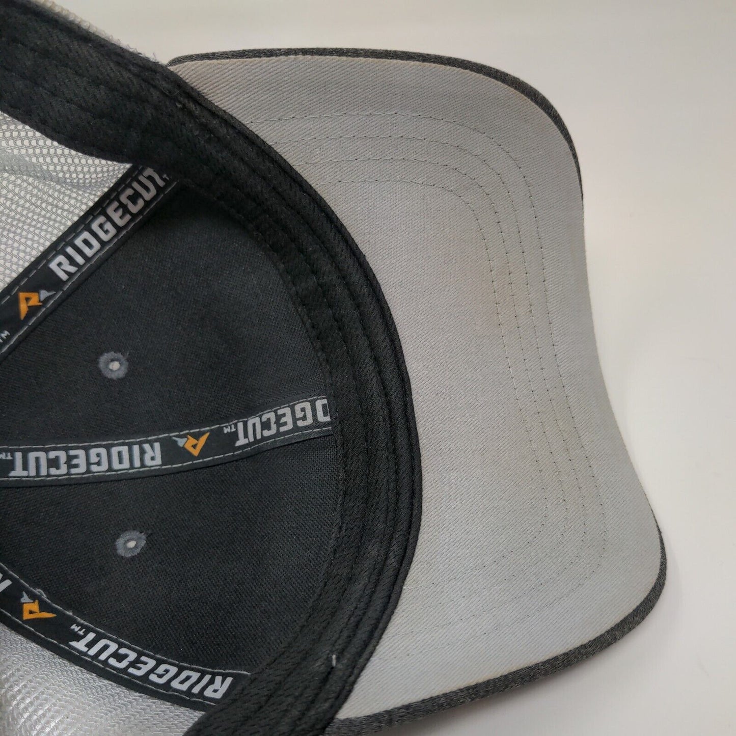 Ridgecut Men's Snapback Mesh Back Hat Gray OSFM 3D Logo Adjustable