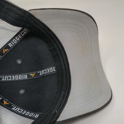 Ridgecut Men's Snapback Mesh Back Hat Gray OSFM 3D Logo Adjustable