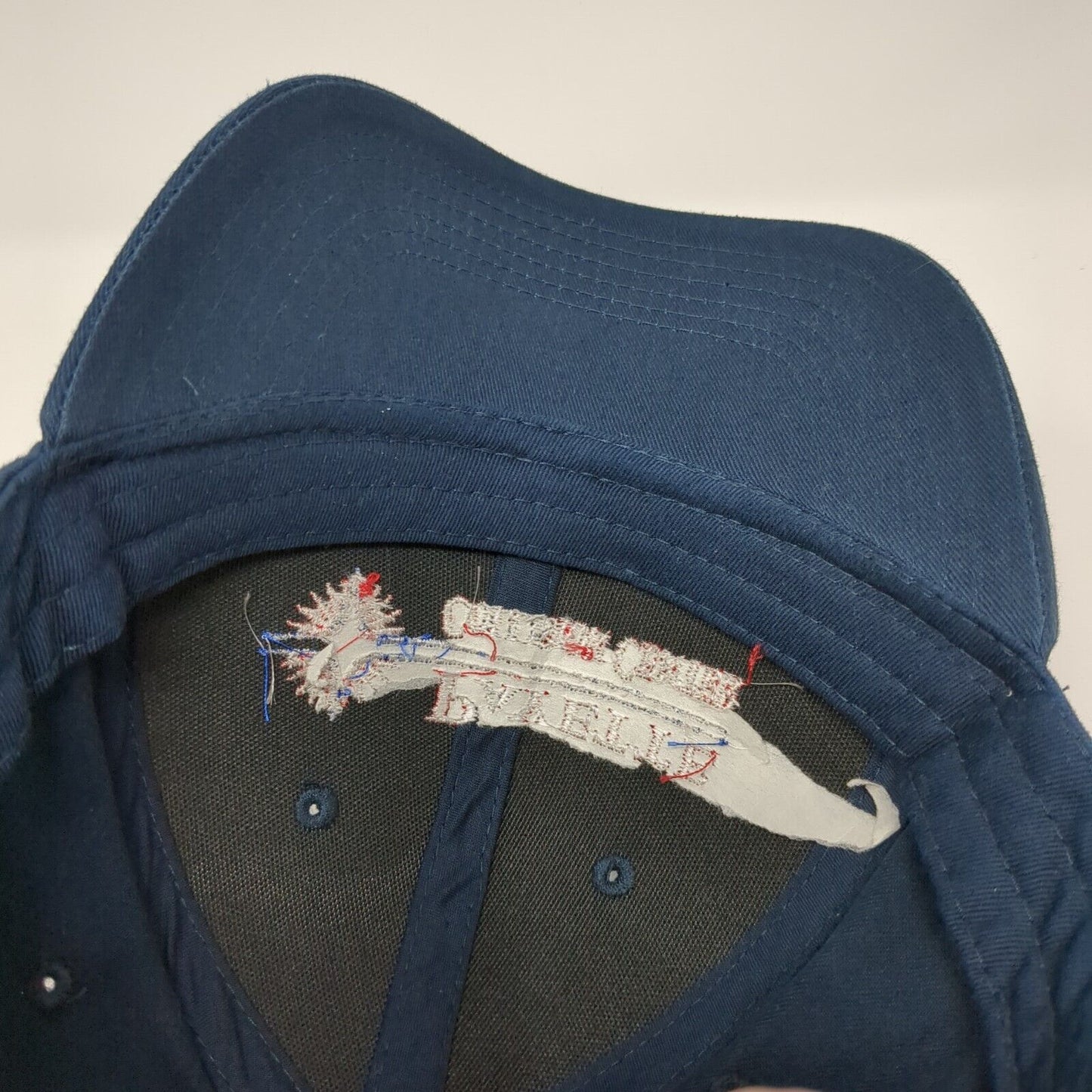 Payette Collision Center I Retired Strapback Hat Blue OS Adjustable Embroidered