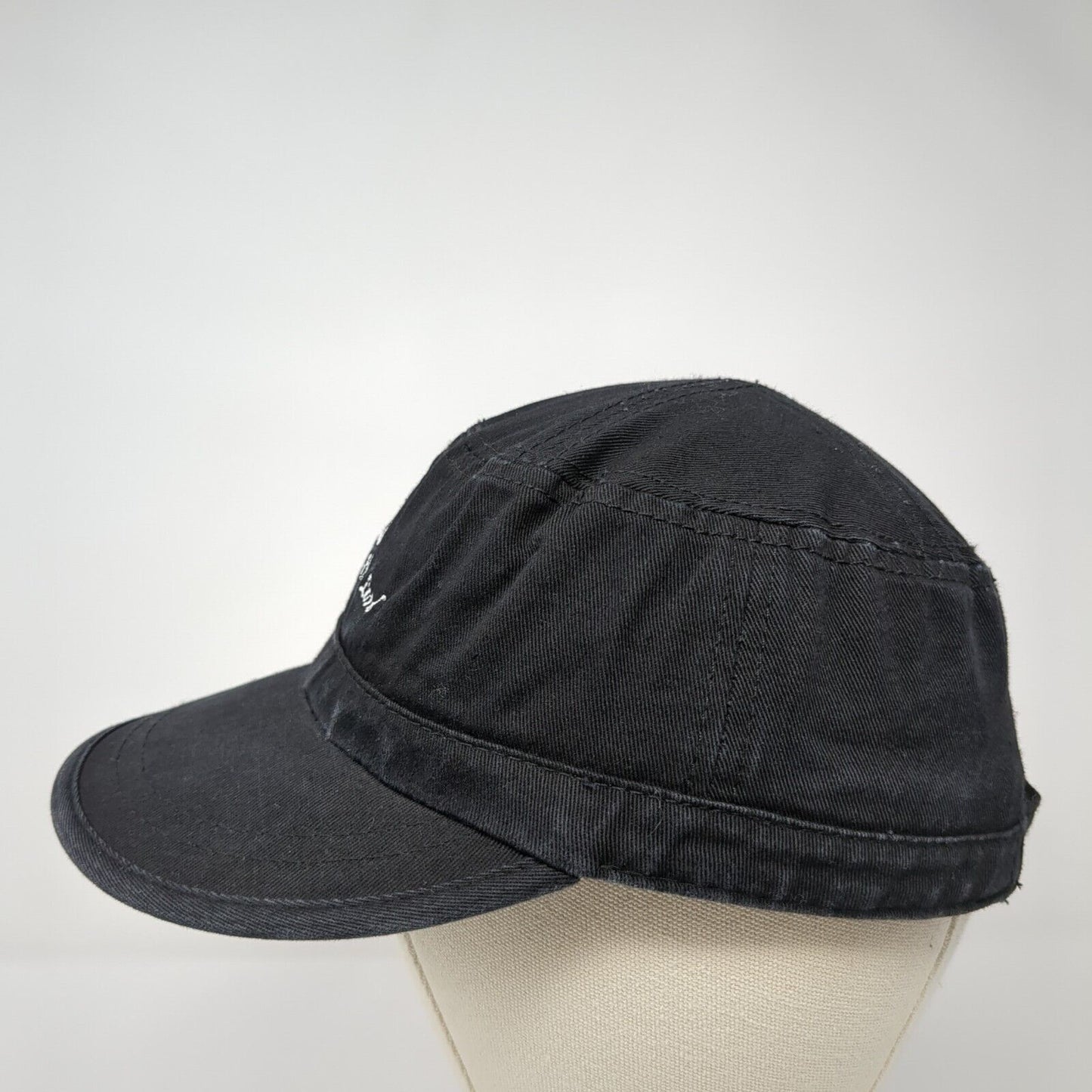 Ride with the Lord Strapback Cadet Army Hat Black One Size Adjustable