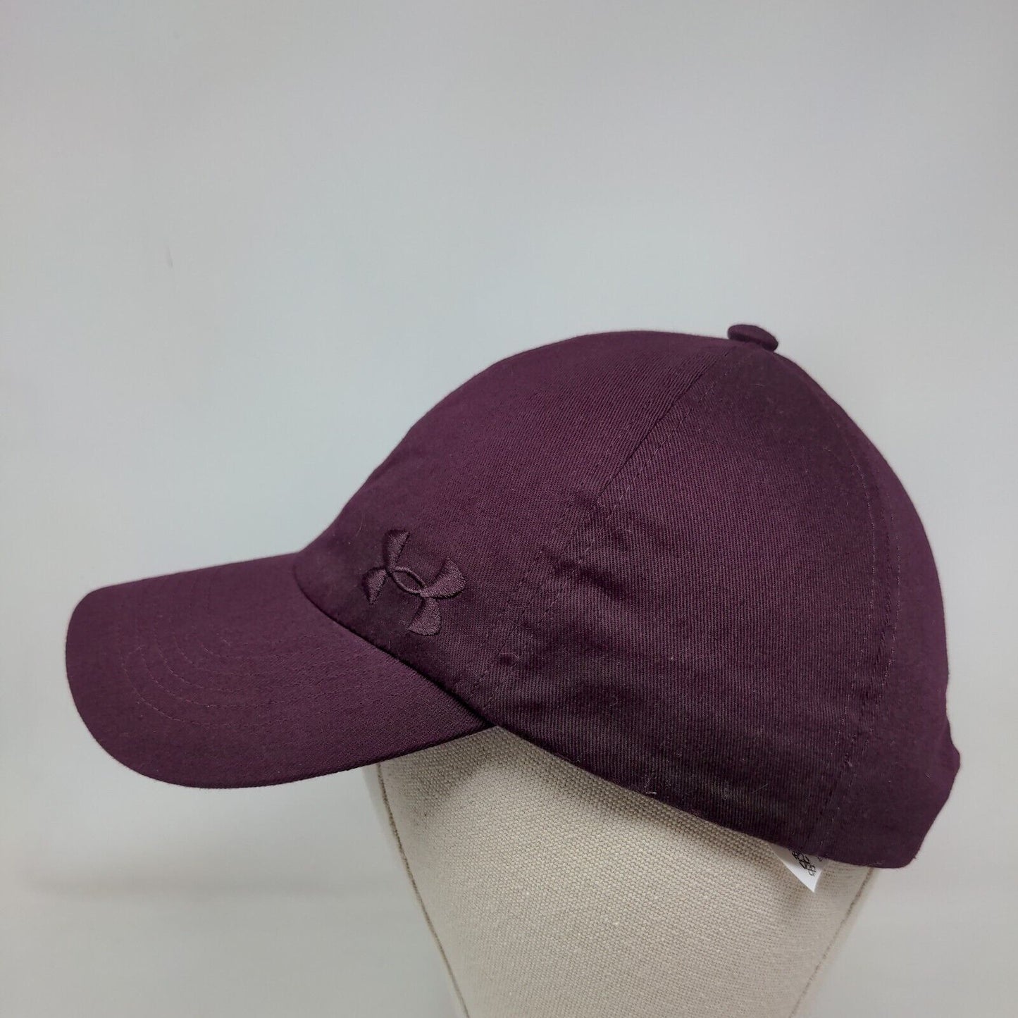 Under Armour Women's Slideback Hat Red Burgundy OSFA Adjustable Embroidered