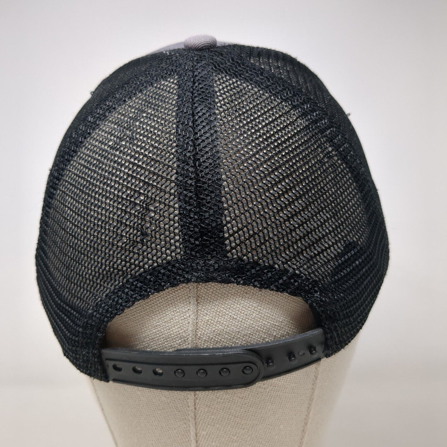 Krispy Kreme Doughnuts Snapback Trucker Hat Gray OSFA Mesh Back