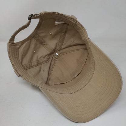 Unbranded Slideback Hat Tan One Size Adjustable Vented Holes Breathable Blank