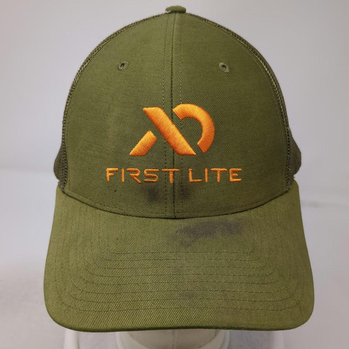 First Lite Trucker Hat Green One Size Mesh Back Snapback Logo Hunting Outdoor