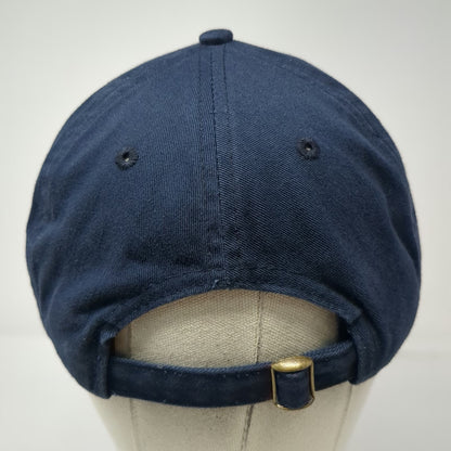 The Duck Company Aruba Fleur-De-Lis Blue One Size Baseball Cap Hat Embroidery