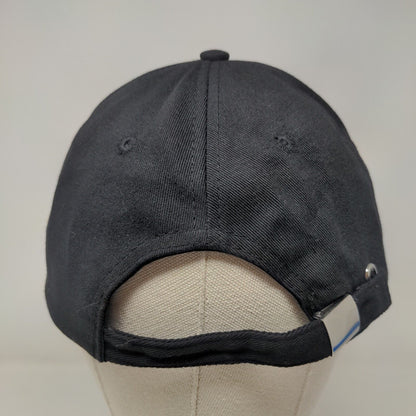 Mr. Slideback Hat Black One Size Adjustable Embroidered 6 Panel Cotton