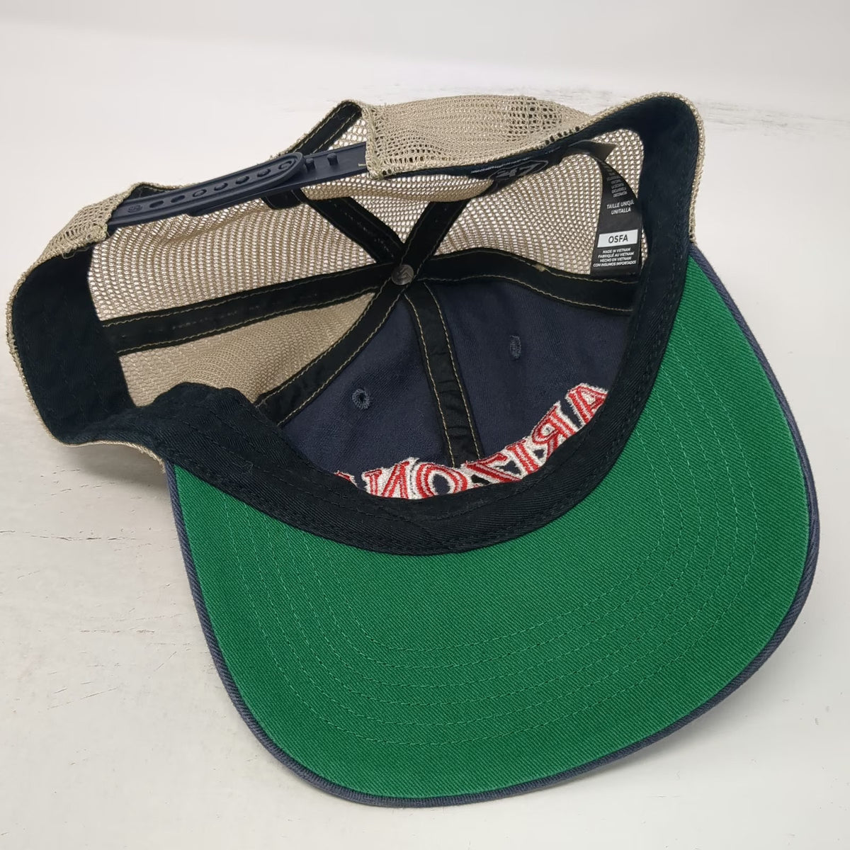 '47 Arizona Wildcats NCAA Trucker Hat Blue Beige One Size Snapback Mesh Green
