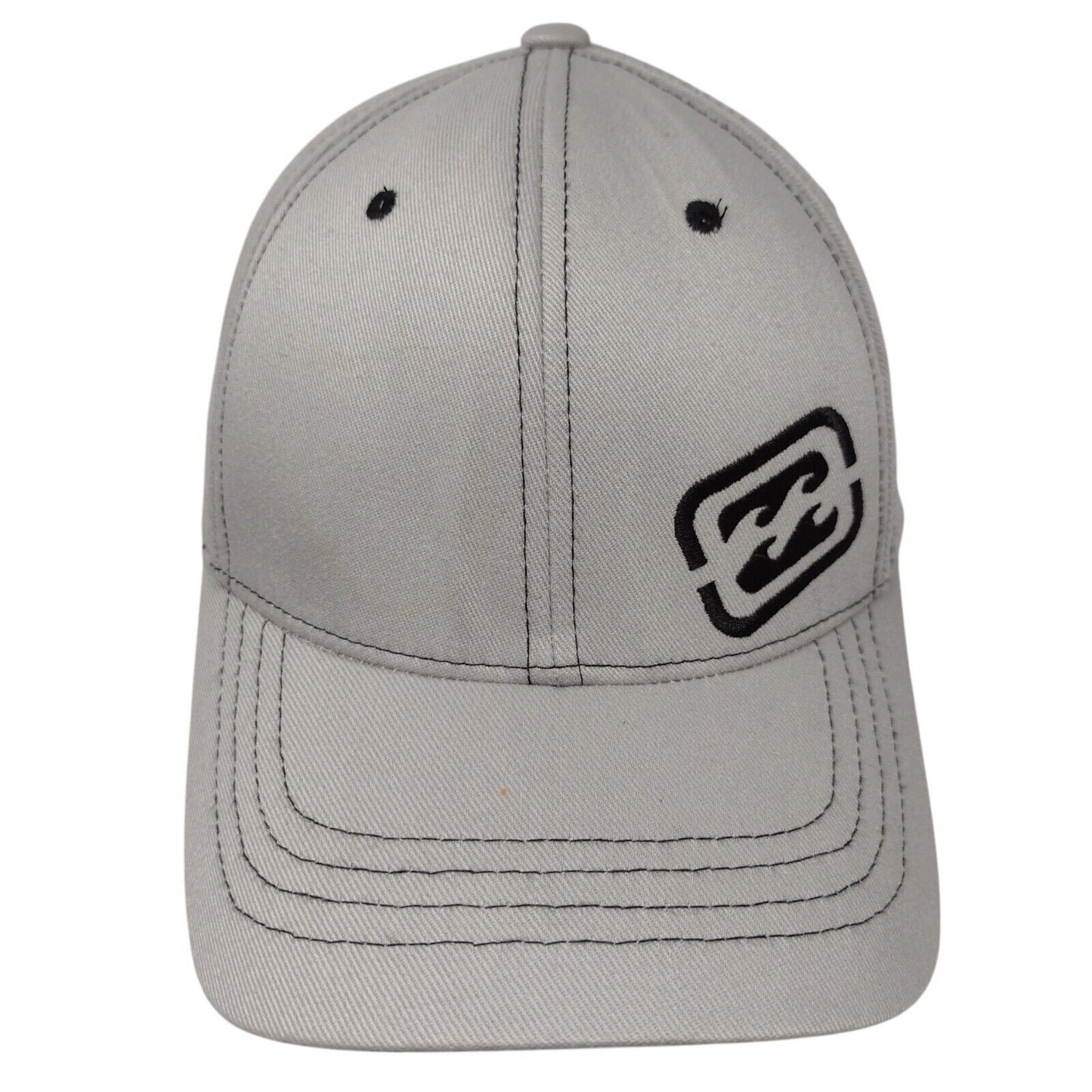 Billabong Fitted Hat Gray OSFA Solid Embroidered Flexfit Vent Holes