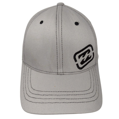 Billabong Fitted Hat Gray OSFA Solid Embroidered Flexfit Vent Holes