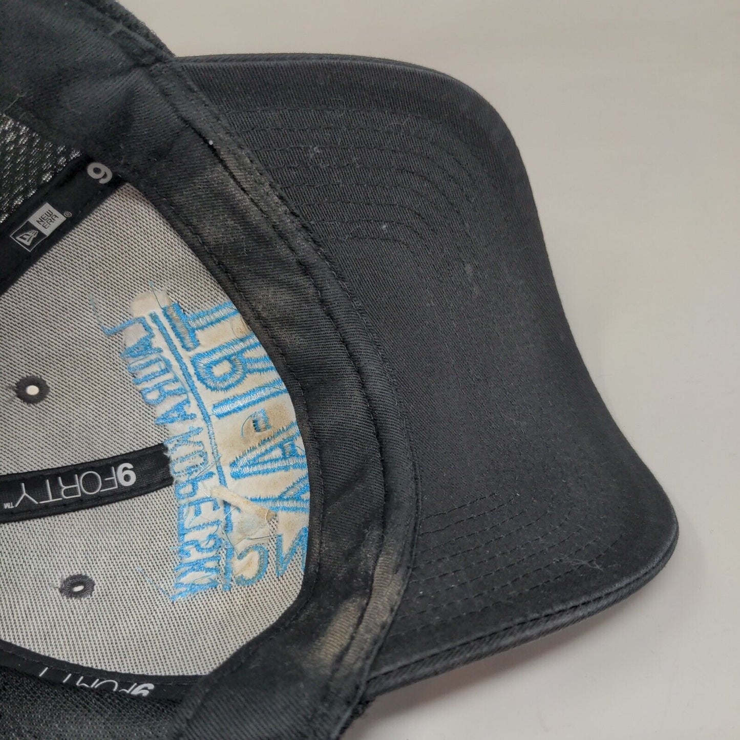 New Era Men's Snapback Hat Black OSFM Embroidered Laura Kopetsky Tri Ax Logo