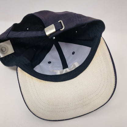 CAT Slideback Hat Blue One Size Adjustable Embroidered 6 Panel Outdoor