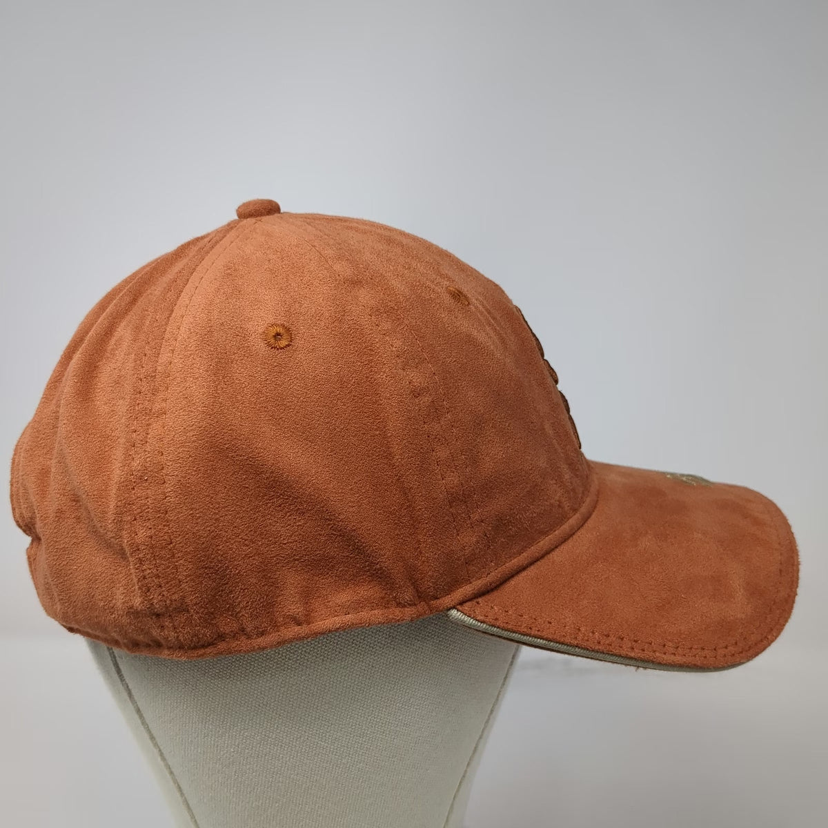 Triangle Sport Baseball Cap Brown One Size Faux Suede Steamboat Colorado hat