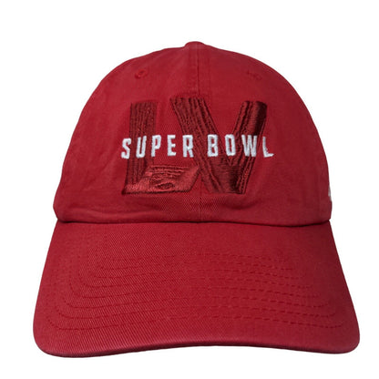 '47 Men's Slideback Hat Red Size OSFA Embroidered Super Bowl LV Logo