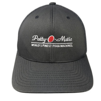 Flexfit Baseball Cap Gray One Size Patty-O-Matic Food Machines Mesh Back Hat