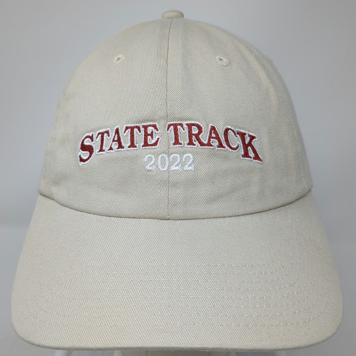 Fahrenheit Baseball Cap Beige One Size State Track 2022 IHSAA Embroidered Hat
